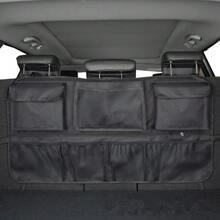 Car Trunk Storage Bag SUV Car Seat Back Hanging Bag Multi Functional Storage Mesh Bag Car Interior Storage Items - Multicolor - View 4