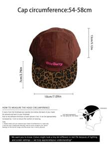 1 pieza Gorra de visera con letra "Yy" bordada, suave y esponjosa, sombrero de béisbol de pana con orejeras para mujer, moda urbana de otoño e invierno, accesorio casual para cubrir las orejas