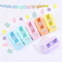 7pcs High Aesthetic Creative Desktop Tape Cutter - Cute And Stylish Office Desk Tape Cutter With Anti Slip Base - Ideal For Office And Home Use, Available In Multiple Colors Back To School