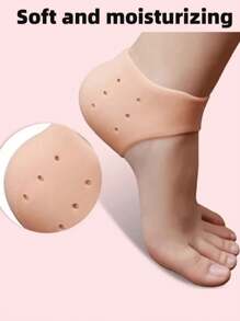 Heel Pad Protector, Moisturizing, Cracked Heel Relief, Soft And Comfortable, Repairing Dry, Cracked Feet For Men And Women, Washable And Reusable, Suitable For Calloused, Peeling, Foul-Smelling Or Darkened Feet, Ideal Holiday Gift