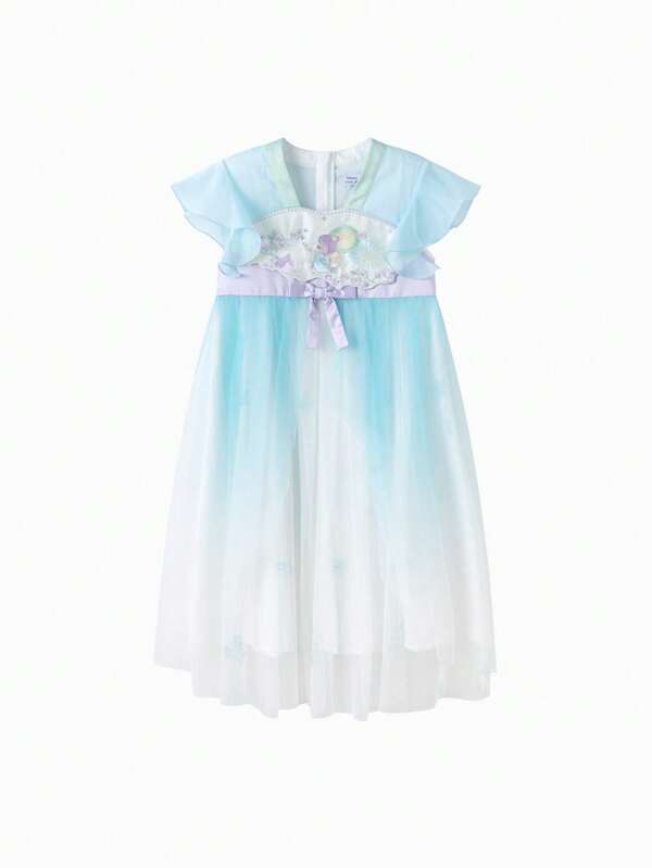 Balabala Mädchen Cheongsam Kleid 2025 Sommer Hanfu Qipao