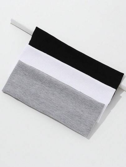 6/3/2/1 Pc Solid Color Sports Headband, Suitable For Daily Wear,A Gift For Returning To School Season, Suitable For Wearing On Campus Fall Winter Hair Band Hair Accessories For Women For Vacation Outfits Woman Elegant Scarf