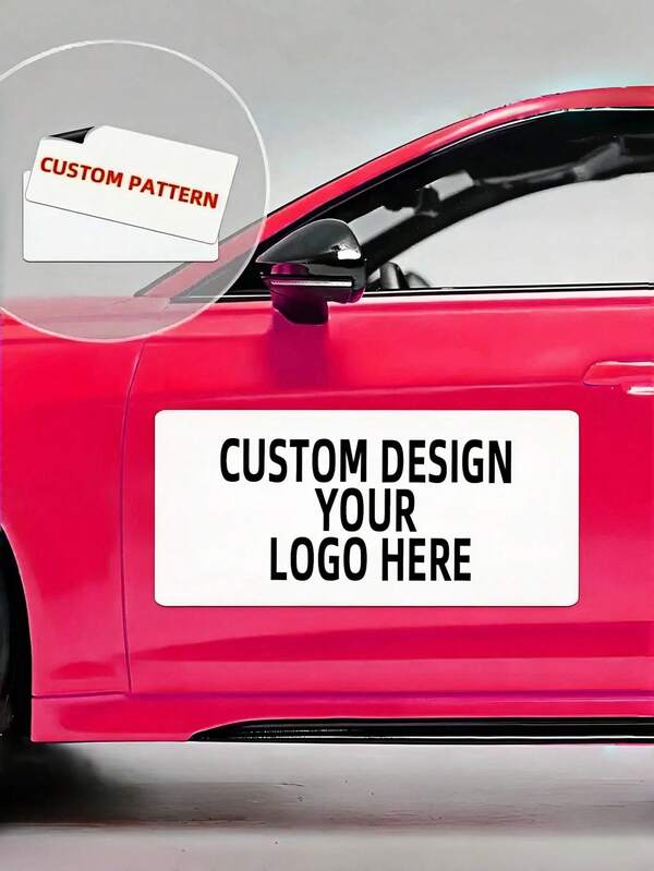 1Pc Customizable Car Magnet - Personalize With Your Design, High-Quality, Durable & Waterproof, Ideal For Car, Van, Truck, Great For Business Advertising, Birthdays, Holidays, Sports Competitions, Concerts, Parades, Community Events, School Activities, Trade Shows, Corporate Functions, Perfect Gift Choice