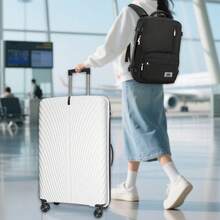 Hard Shell Luggage Set - Lightweight Suitcase With Spinner Wheels & Combination Lock, 2 Pieces Carry-On & Check-In Luggage 20in/24in Vacation Travel Accessories Summer Travel Essentials Travel - Multicolor - View 3