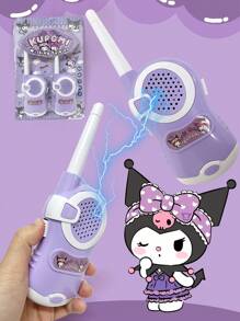 Sanrio 2PCS Sanrio Kuromi Walkie-Talkie Toys, Walkie Talkie Wireless Radio Comunicator Outdoor Toy, Christmas Gift.Suitable For Indoor And Outdoor Multi-Player Interactive Games, Birthday Gift.