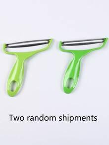 削皮器蔬菜水果不銹鋼刀捲心菜刨絲器沙拉土豆切片器廚房配件廣口烹飪工具 - 綠色 - 查看 6