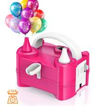 Inflador de balões elétrico portátil, bomba de ar elétrica para balões de 220 V-240 V e 400 W, adequada para decoração de balões de festa