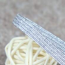 2 Yards 3/6/9mm Glitter Elastic Band Rubber Band Stretch Rope For Sewing Fabric DIY Handmade Garment Accessories