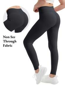 EXARUS 4 Pack Girls Leggings Kids Yoga Pants Crossover V Waist Ankle/Full Length High Waisted For School Casual Dance - SET8 - 查看 6