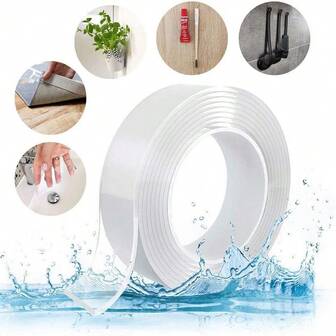 1-10M Nano Double Sided Tape Heavy Duty Transparent Adhesive Strips Strong Sticky Multipurpose Reusable Waterproof Mounting Tape