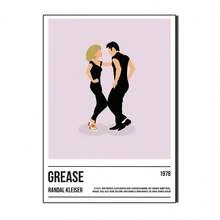 1PC Modern Classic Movie Pulp Fiction Posters Print Jack Rabbit Dance Canvas Painting Minimalist Wall Arts Picture Living Room Home Decor Optional Frame ,Wall Art With Frame - Multicolor - View 50