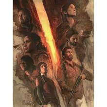 1 pièce/3 pièces Affiche murale Art optionnel Cadre Série américaine de drame "The Last of Us" Saison 2 Jeu zombie populaire "The Last Survivor" Collection d'affiches vedette Impression HD sur canevas de style vintage. Décoration de maison, chambre à coucher, bar fond