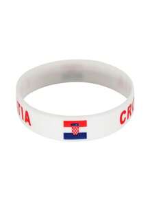 1 pieza Pulsera conmemorativa de fans del fútbol europeo, pulsera multinacional, recuerdo pequeño de la Copa del Mundo, pulsera deportiva con bandera alrededor de la muñeca