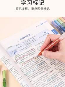 An 8-Box Set Of Highlighter Pens With Shiny And Vivid Colors. They Are Suitable For Taking Notes, Creating Bullet Journals, DIY Projects Of Various Items, And Can Be Used In Multiple Scenarios, Such As For Painting, Making Postcards, Writing Blessings On Greeting Cards. They Are Also Great As Gifts.