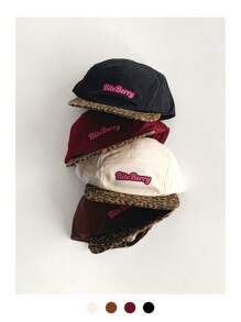 1 pieza Gorra de visera con letra "Yy" bordada, suave y esponjosa, sombrero de béisbol de pana con orejeras para mujer, moda urbana de otoño e invierno, accesorio casual para cubrir las orejas