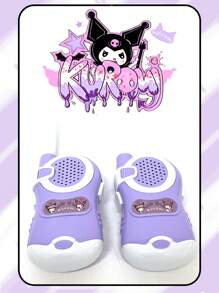 Sanrio 2PCS Sanrio Kuromi Walkie-Talkie Toys, Walkie Talkie Wireless Radio Comunicator Outdoor Toy, Christmas Gift.Suitable For Indoor And Outdoor Multi-Player Interactive Games, Birthday Gift.
