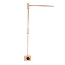 Soporte de campana de cama cuadrado de madera, accesorio de cuna para bebé, estante colgante multifuncional para juguetes de bebé, base giratoria de fácil instalación para atraer la atención del bebé