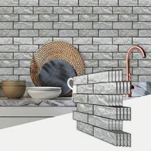 10 Peças/20 Peças/30 Peças Adesivos de azulejo 3D autoadesivos e reforçados, 27 x 27 cm Adesivos decorativos para renovação de parede doméstica, adequados para cozinha, varanda, pia, banheiro e sala de jantar Decoração de casa Decoração de parede Decoração de banheiro Papel de parede Acessórios de cozinha Itens de cozinha Decoração de cozinha Adesivos de parede Adesivo de parede