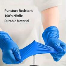 Disposable Gloves (100 PCS, Blue)