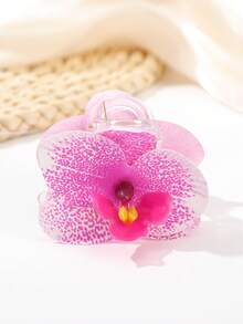 1pc Fashionable Bohemian Style Orchid Hair Clip, Suitable For Daily Wear, Beach, Vacation, Photo Shooting, Spring/Summer New Arrival - Multicolor - View 10