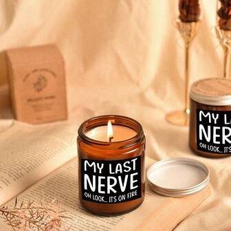 2pcs Funny "I'm Done" Wording Candle Decal Stickers - Perfect Halloween, Christmas, Birthday Gift For Women, Mom, Best Friend, Girlfriend, Sister, 2 Inch Home Decor Sticker, Candle Sticker