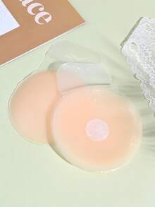 2pcs/1 Pack Silicone Nipple Cover Boob Pads Bras For Women, Invisible Breast-Lifting Pasties, Adhesive Backless Strapless Invisible Bra Pads For Party Dresses, Lift And Cleavage Enhancement