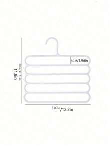 1pc/5pcs Multifunctional Hanger Pants Hanger Scarf Storage Hanger