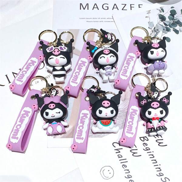 Sanrio Cute Bag Accessories, Including Kuromi, My Melody, And Cinnamoroll. Creative And Cartoonish Sanrio Keychains, Which Are Ideal As Creative Collectibles For Birthdays, Decorative Items For Ladies' Backpacks, And Affordable Gifts. Suitable For Shoulder Bags, Backpacks, And Keys.