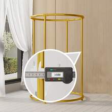 1pc Iron Garment Rack With Wheels, 360° Rotating Drying Rack, Heavy Duty Metal Clothes Hanger Rack For Clothing Store Display - Black - View 4