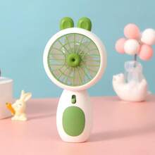 1 Stück Mini Niedlicher Hasen Design Handventilator mit USB-Kabel, perfekt für Sommer Outdoor, Zuhause, Büro, starker Luftstrom, Geschenk für Paare, Alltag