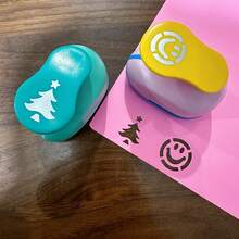 22件/套 随机颜色 2.5厘米 花朵打孔器，DIY相册工艺配件，压花器，打孔器，打孔器，返校用品，学习用品