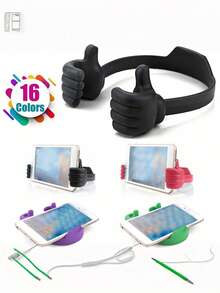 Suporte flexível para telemóvel e tablet em forma de polegar, suporte universal para telemóvel, essencial para pessoas preguiçosas, portátil, adequado para escritório, casa e outras ocasiões, presente de aniversário e formatura, suporte universal para telemóvel, para ver filmes na cama - Multicolorido - Ver 9