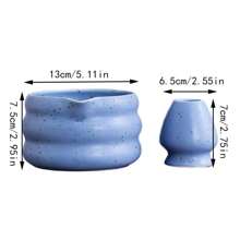 2PCS/Set Japanese Matcha Set Matcha Bowl With Mouth Song Dynasty Tea Tip Tool Matcha Whisker Stand Back To School