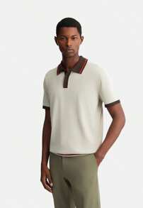 Polo grigia in maglia