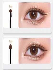 4pcs/Set Fine Eyeshadow & Eyeliner Detail Brush For Blending Makeup, Professional Eyeliner Brush, Long Handle Reversible Cosmetic Brush Makeup Tools For Sensitive, Delicate, Dry Skin For Easy And Beautiful Eye Makeup,Brush Set,Makeup Brush Kit,Make Up Brush Set,Make Up Set Complete,Makeup Brush Set,Complete Makeup Kit,Brush Kit,Brushes Makeup Set,Makeup Gift Set