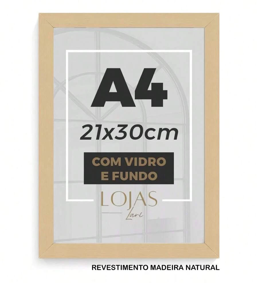 A4 Frame 21x30cm With Glass Certified Photography Printing - 摩卡棕 - 查看 1