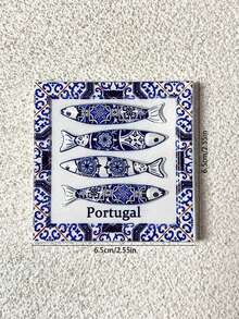 1 pieza Decoración del hogar creativa 3D portuguesa Imán para nevera, recuerdo de viaje