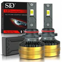 S&D 2pcs H1 H4 H7 LED Canbus H11 9005 HB3 9006 HB4 9012 Hir2 Car Headlight Bulb 20000LM Automobile Kit Turbo Lamp 12V