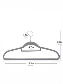 Cabides flocados 5/10/20 peças para uso doméstico e adulto, cabide antiderrapante que evita saliências no ângulo dos ombros, armazenamento compacto no guarda-roupa, adequado para pendurar roupas delicadas, cabideiro para loja de roupas, ternos, blusas, gravatas, camisas, vestidos e calças