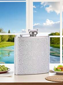 1/2 pièces Flasque de hanche portable, pot à vin en acier inoxydable, flasque de hanche pour le whisky et l'alcool avec bouchon à vis, flasques de poche pour l'extérieur, bouteille d'alcool