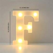 1PC 16cm LED Letter Light, Luminous Letter And Number Night Light, Suitable For Home, Bar, Wedding, Birthday Party Decoration