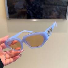 Polygonal Photo Display Small Fashion Glasses For Hip-Hop Personalized Exaggeration Fashion Fashion Glasses For Women's Travel Gatherings Outdoor Fashion Glasses For Summer Beach Vacation, Outdoor, Travel - Multicolor - View 15