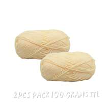 2Pcs 5-Ply Cotton Yarn Suitable For DIY Knitting Bags, Scarves, Hats, Sweaters, Home Textiles, Weight 100g