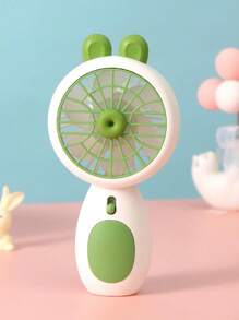 1 Stück Mini Niedlicher Hasen Design Handventilator mit USB-Kabel, perfekt für Sommer Outdoor, Zuhause, Büro, starker Luftstrom, Geschenk für Paare, Alltag