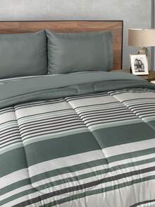 Home Elephant Extra Soft Microfiber Duvet Set For Queen And King Size With Sheets Included - Green - View 4