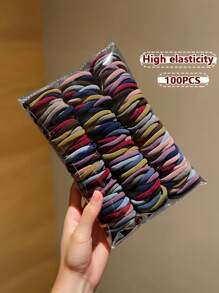 200 pièces/set Élastiques à cheveux mats roses doux, accessoires roses mignons répondant à divers besoins de coiffure pour les filles et les femmes, élastique et durable pour les occasions quotidiennes, sportives ou décontractées, élastiques à cheveux, accessoires pour cheveux