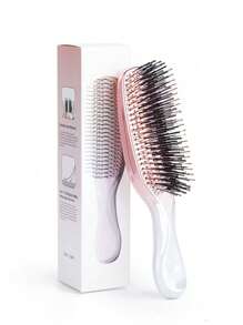 Cepillo para masaje del cabelludo enchapado, peine para desenredar meridianos apto para todo tipo de cabello, masajeador de cabeza resistente al agua y seco, amigable para viajar, cepillo, peine, herramientas para el cabello, productos y accesorios para el cabello, artículos esenciales de belleza para el barbero, salón y viaje