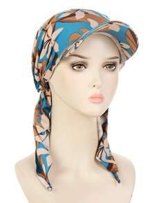 1 件装新款时尚印花圆边舒适遮阳百搭休闲女士棒球帽 - A - 查看 19