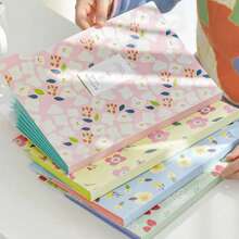 Flower Style File Folder, Back To School Expanding File Folders With Labels, Stylish File Organizer, Accordion File Organizer Letter Size For School, Office And Home, Multi Colors Optional Back To School, School Supplies