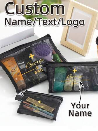 Personlig akutmedicinsk organisatör med anpassad namngravyr - Förvaringsväska för familjemedicin i flera storlekar, nät- och halvtransparenta fickor med snabb åtkomst för omedelbar synlighet (hållbar första hjälpen-kit och pillerorganisatör för föräldrar, äldre, barn, hemvårdare)